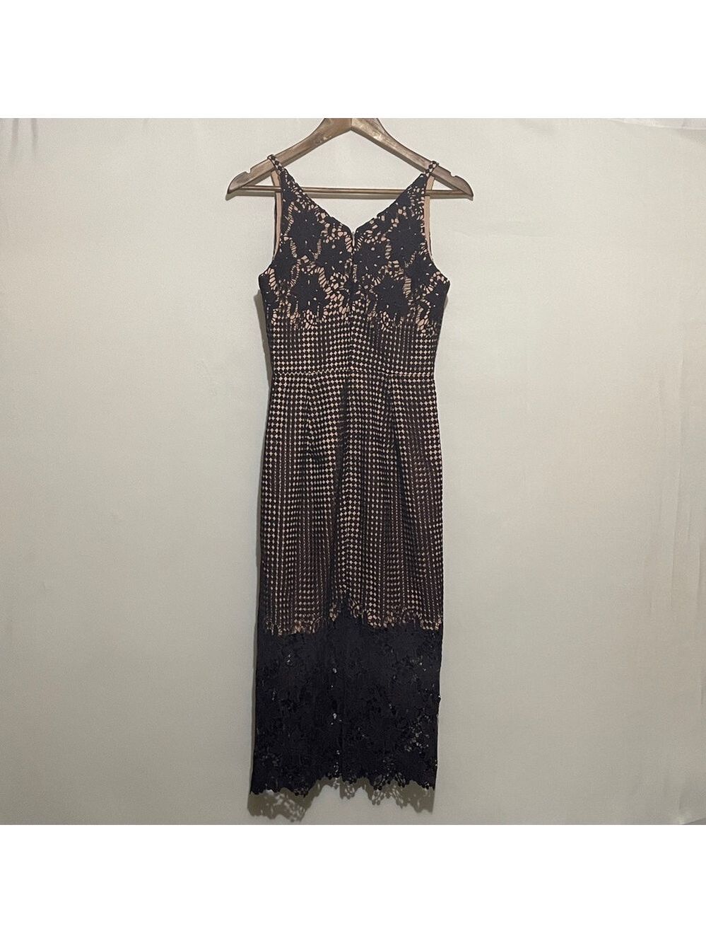 Dress The Population Aurora Lace Midi Dress Sz Small - Picture 4 of 13